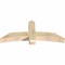 Ekena Millwork Bellingham Rough Sawn Timber Gable Bracket, Douglas Fir, 60"W x 25"H x 6"D x 6"F, 10/12 Pitch GBW060X25X0606BEL00RDF - alternate 4